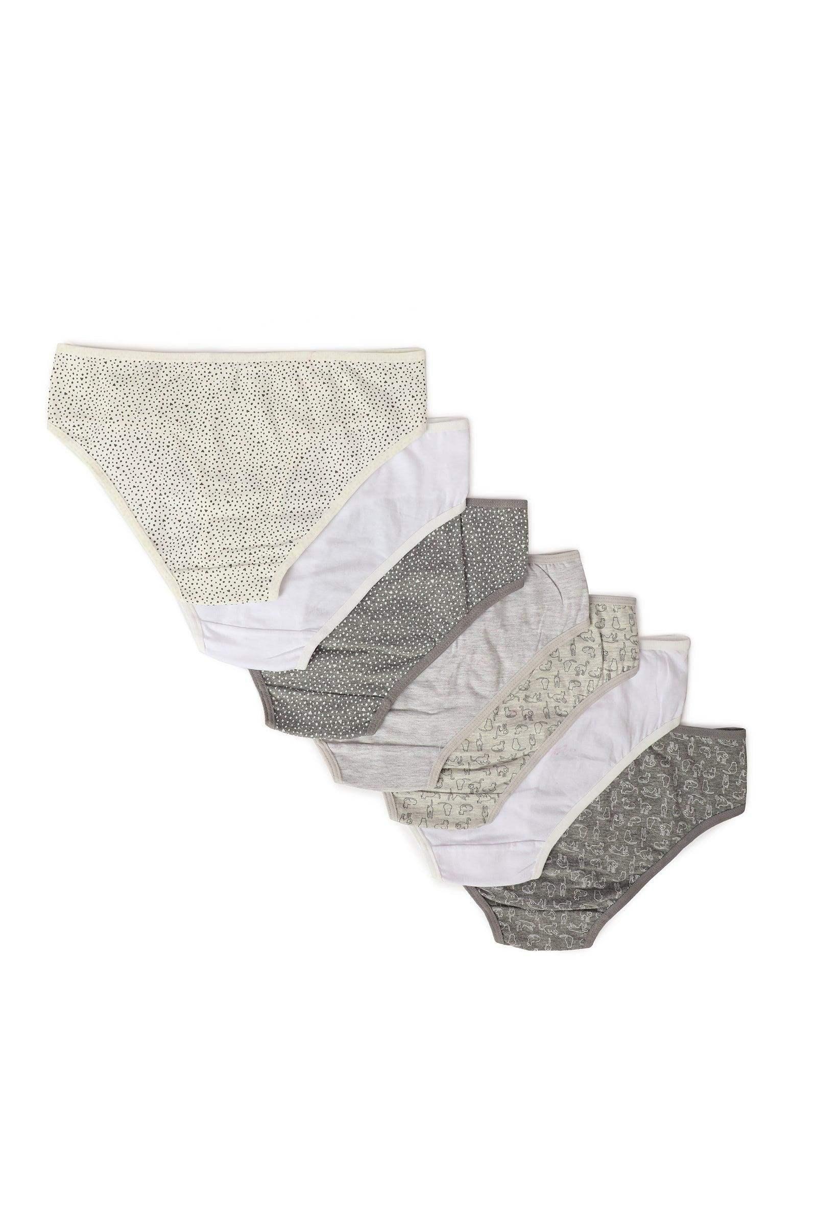 Pack of 7 Cotton Bikini Panties - Carina - كارينا