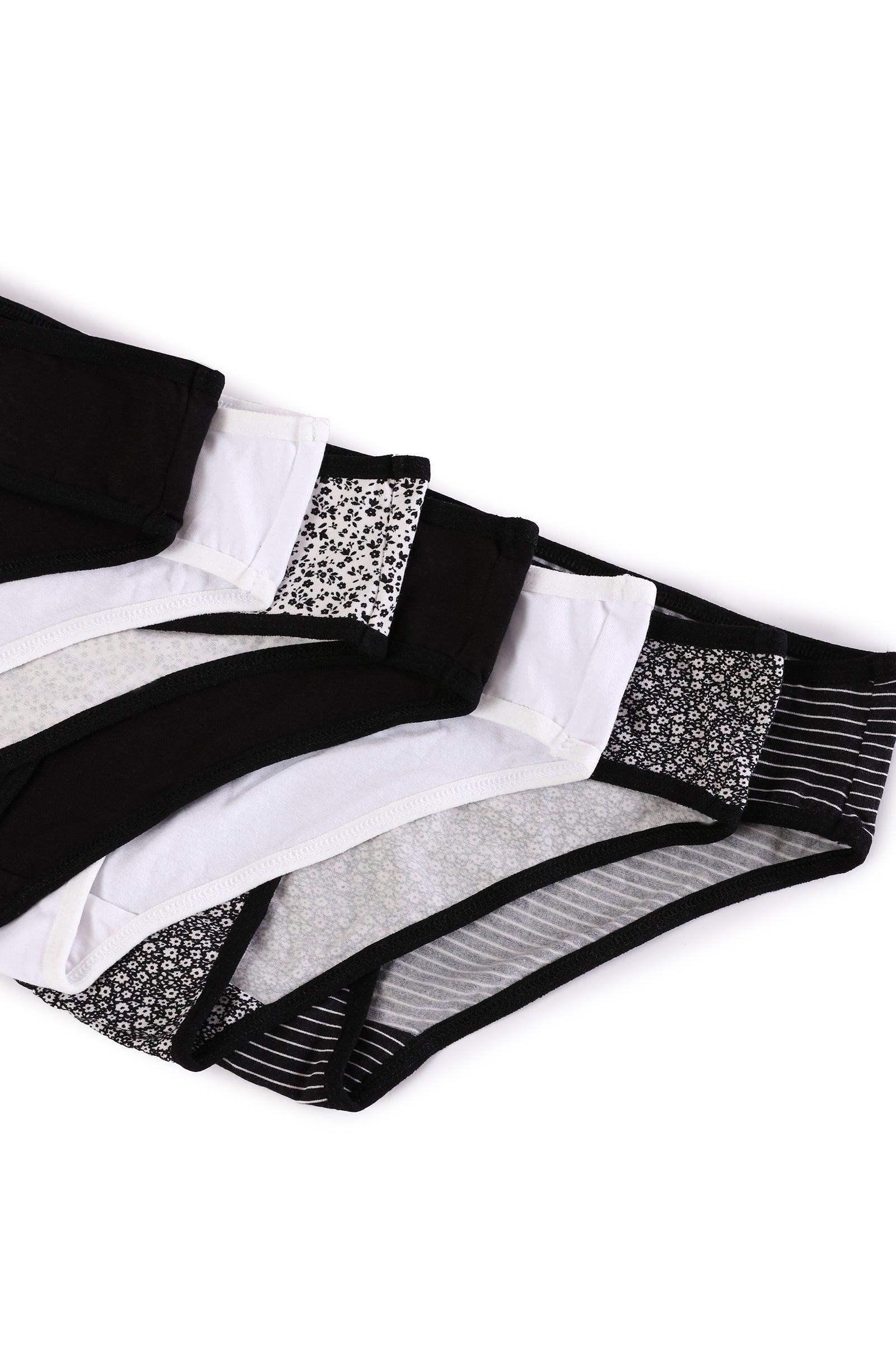 Pack of 7 Cotton Bikini Panties - Carina - كارينا