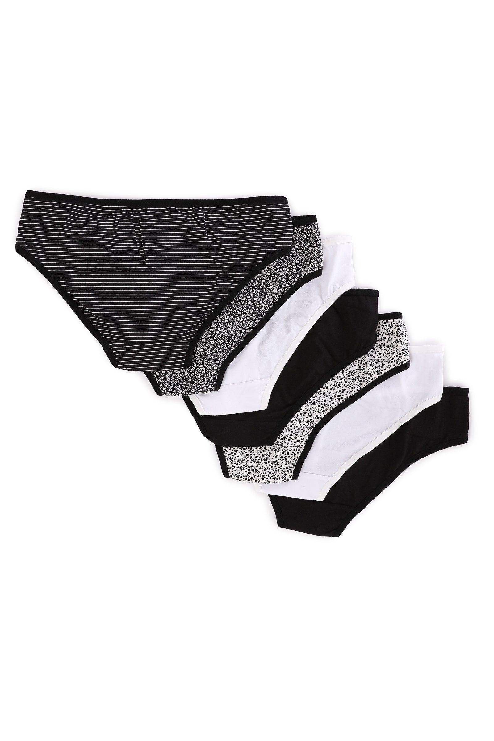 Pack of 7 Cotton Bikini Panties - Carina - كارينا