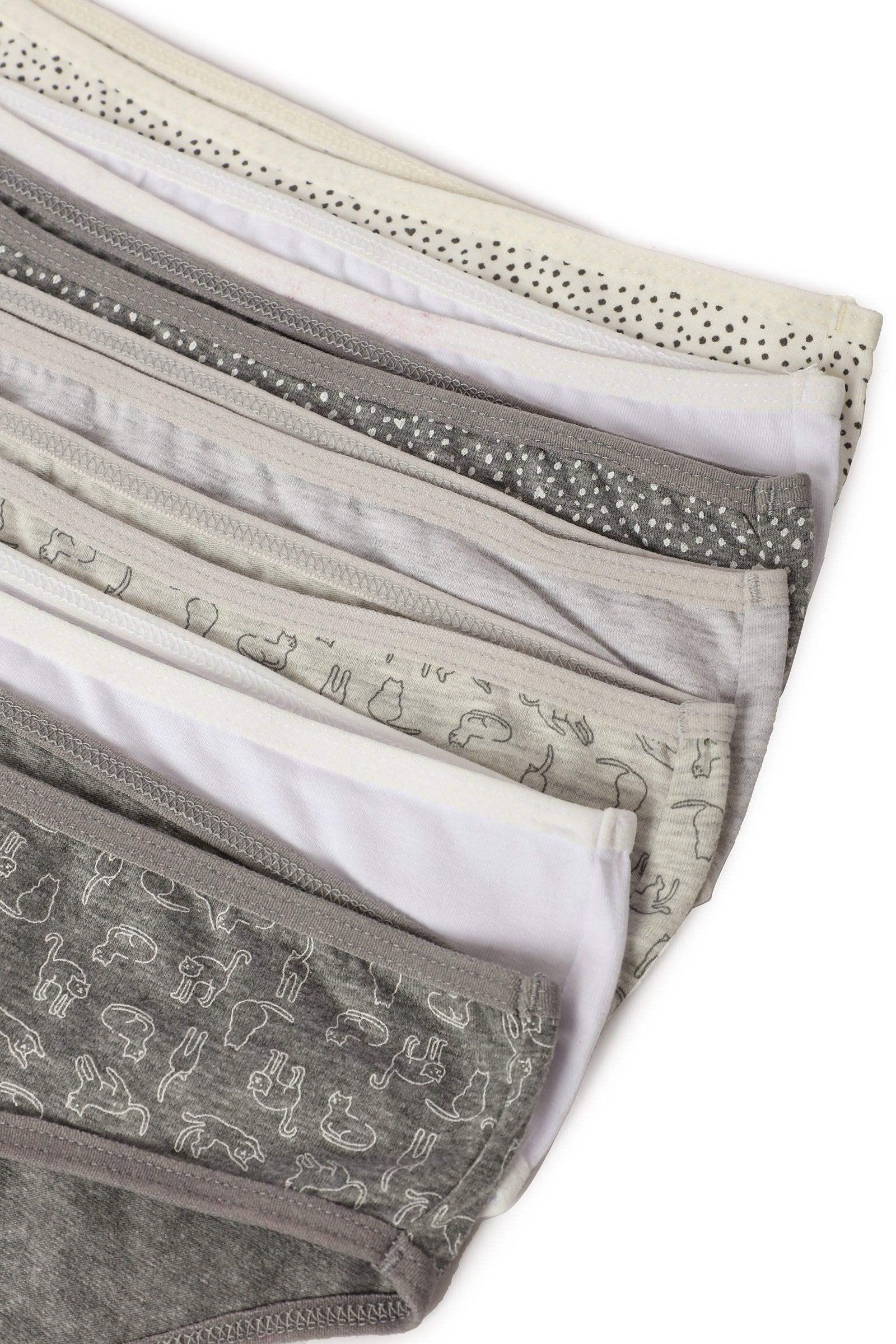 Pack of 7 Cotton Bikini Panties - Carina - كارينا