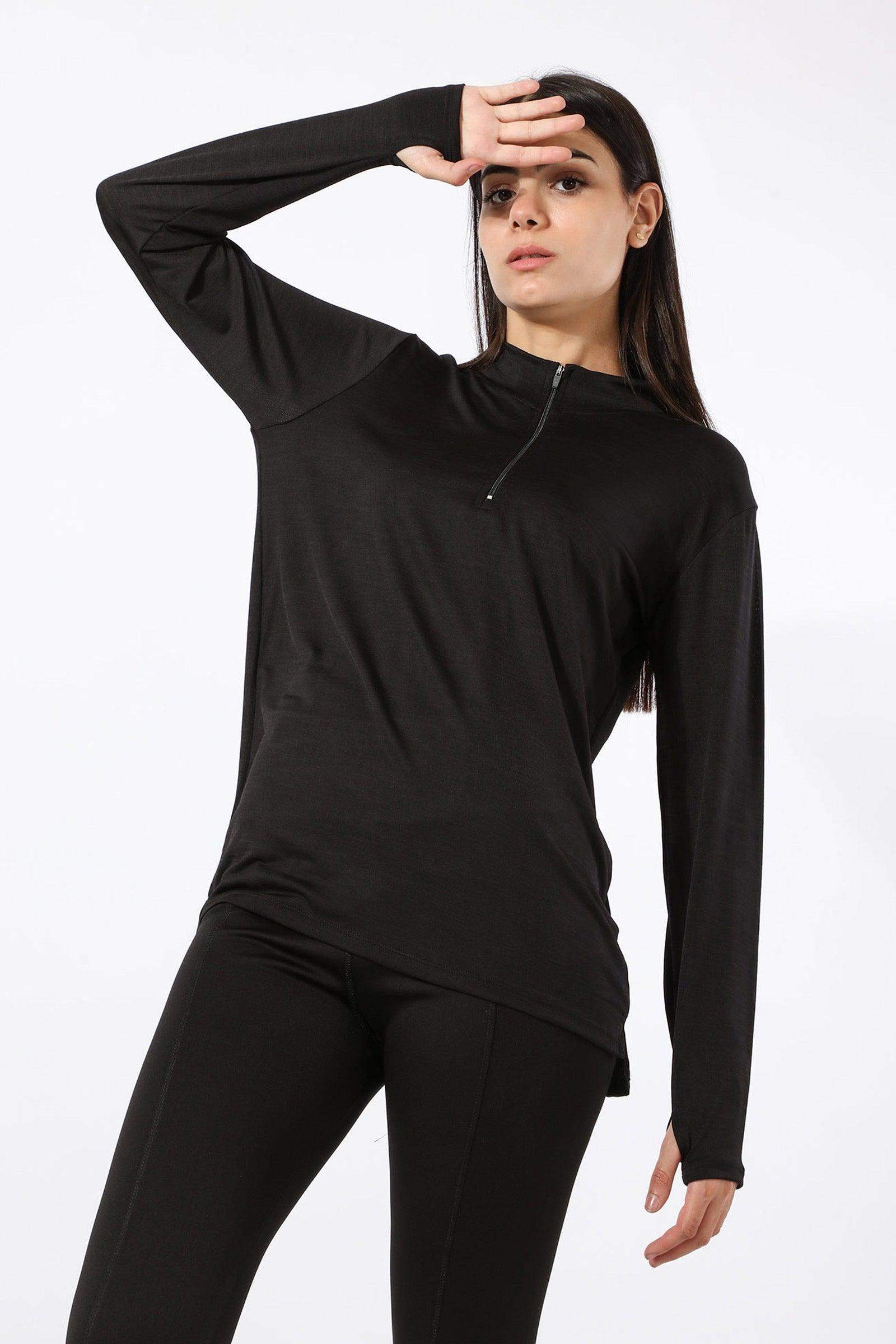 Polyester Heather Sweatshirt - Carina - كارينا