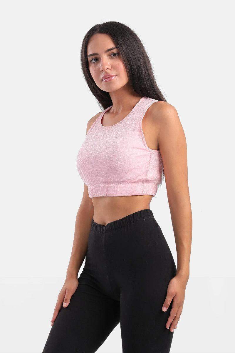 Polyester Sleeveless Crop Top - Carina - كارينا