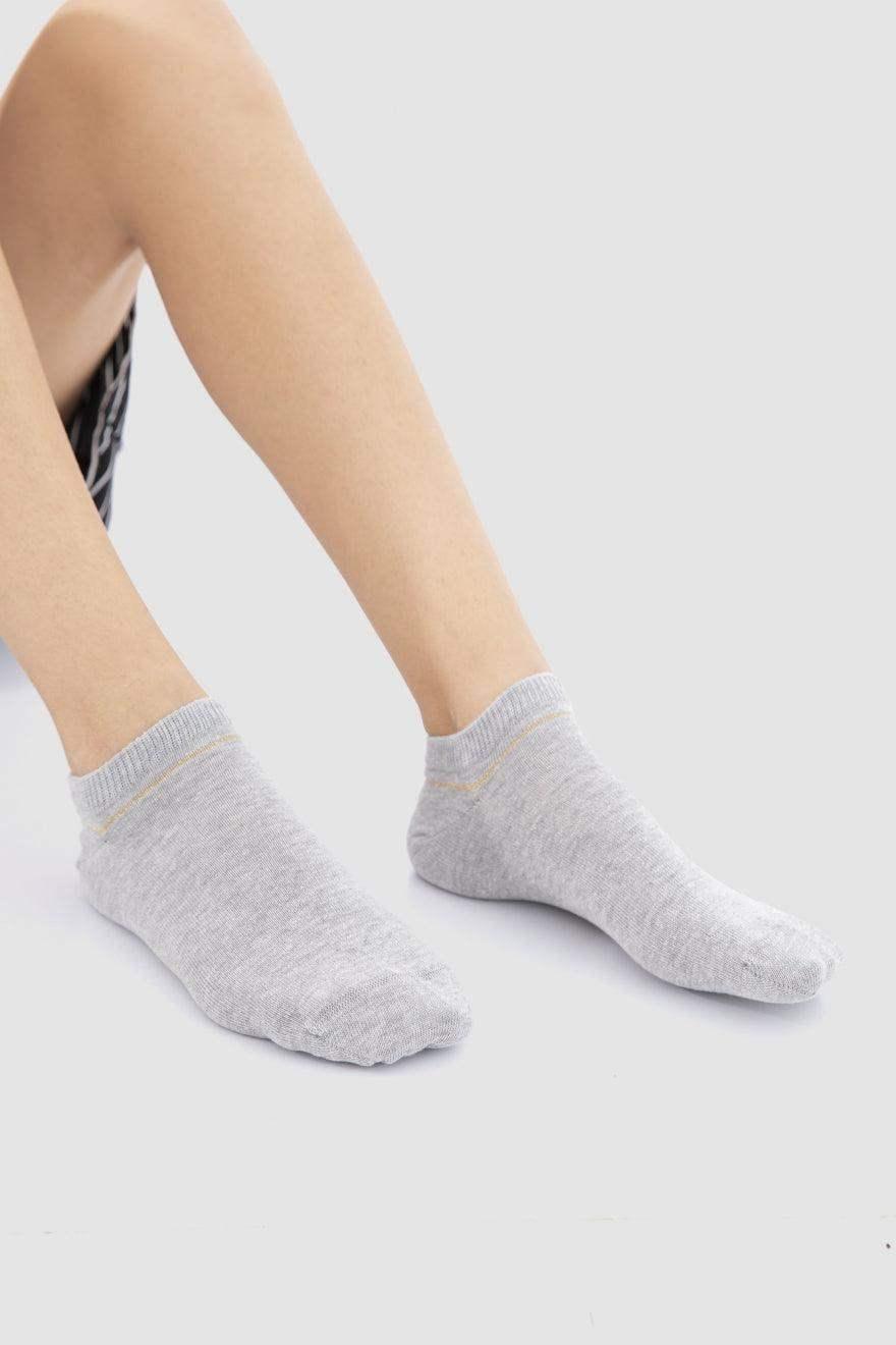 Printed Ankle Socks - 3 Pairs - Carina - كارينا
