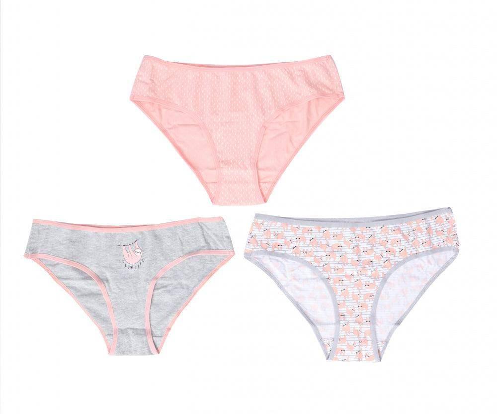 Printed Bikini Panties - 3 Pcs - Carina - كارينا