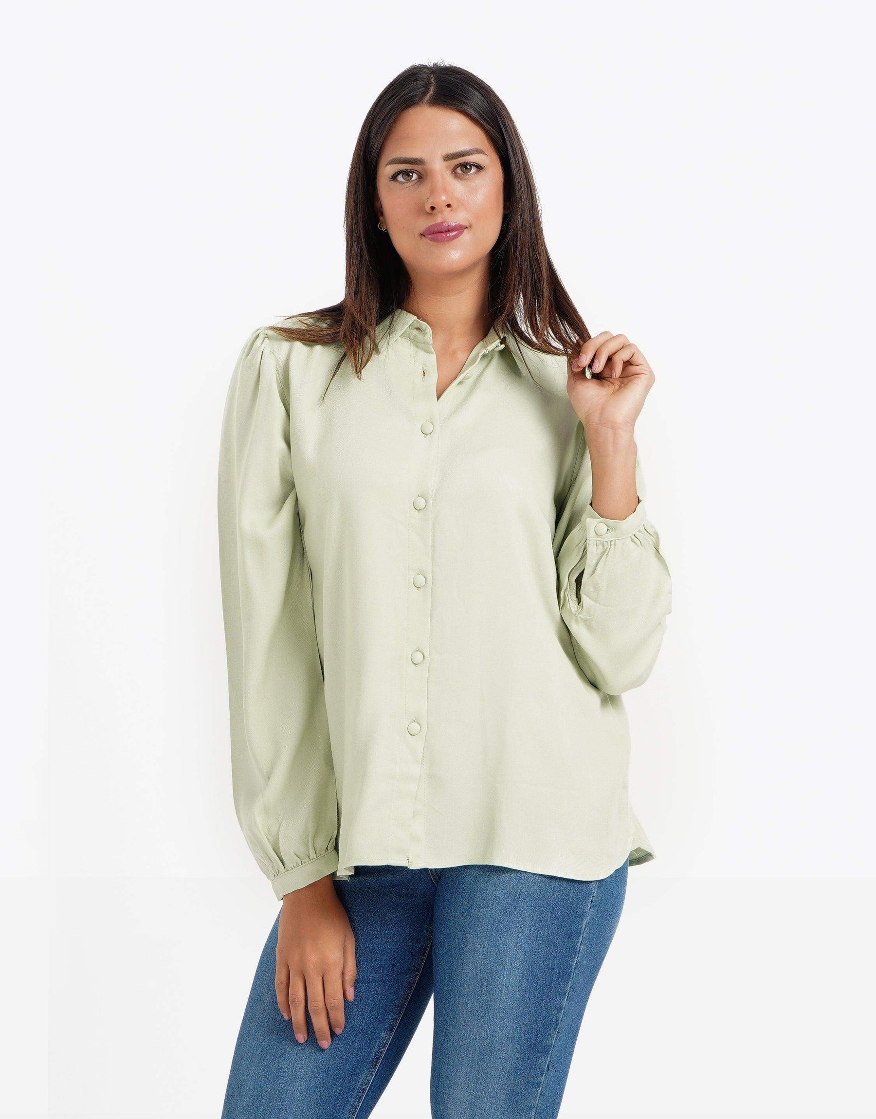 Puffed Long Sleeves Shirt - Carina - كارينا