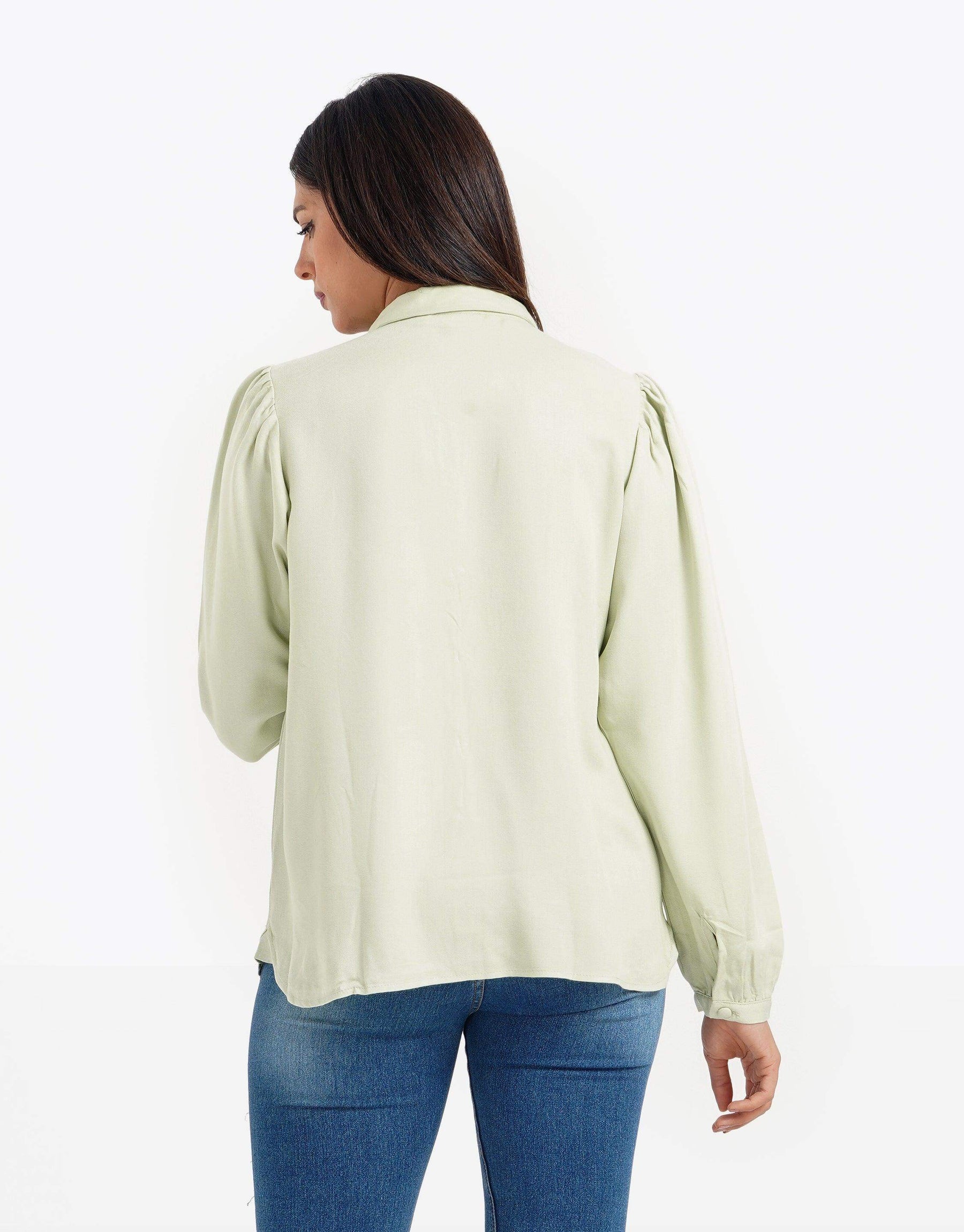 Puffed Long Sleeves Shirt - Carina - كارينا