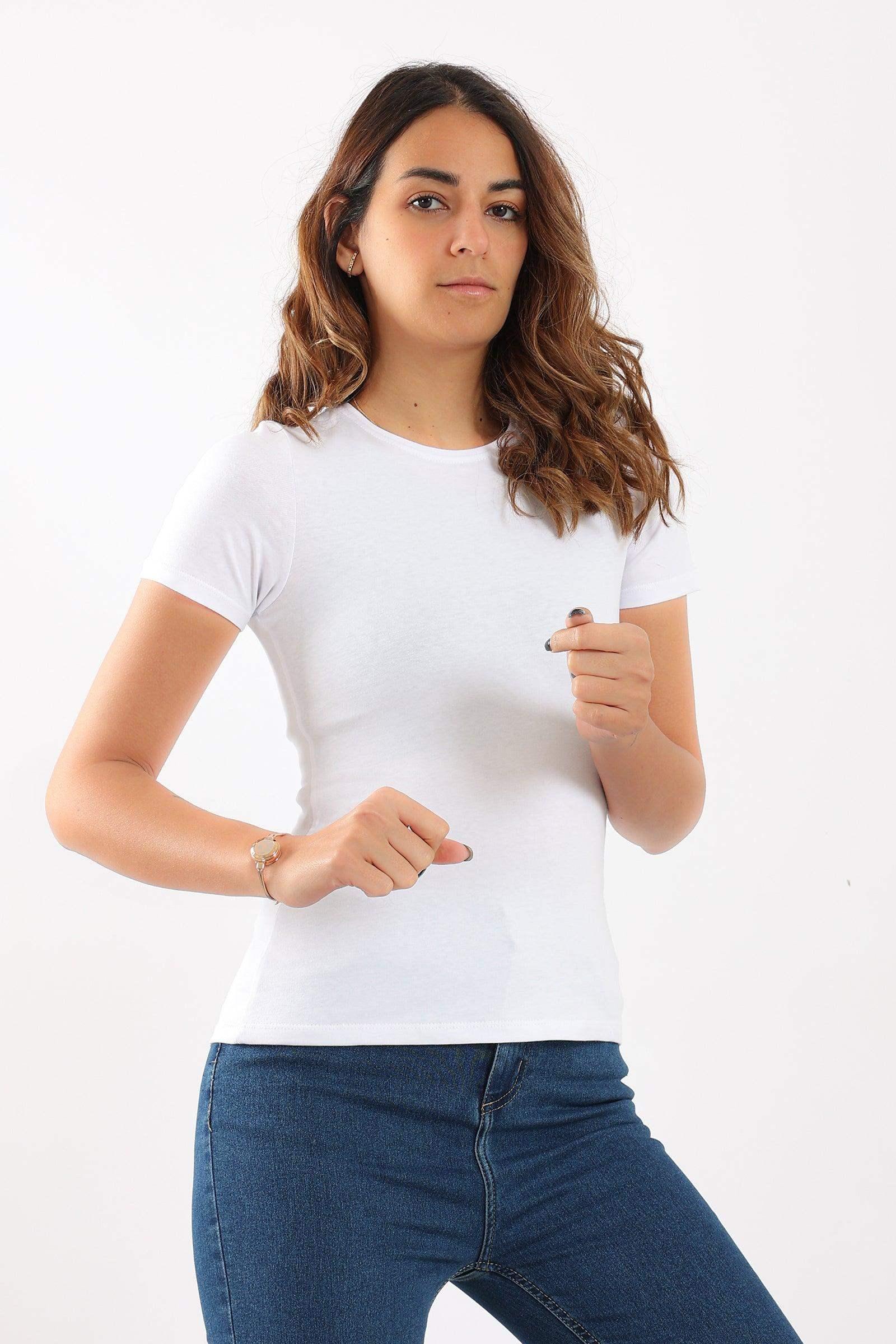 Round Neck Solid Top - Carina - كارينا
