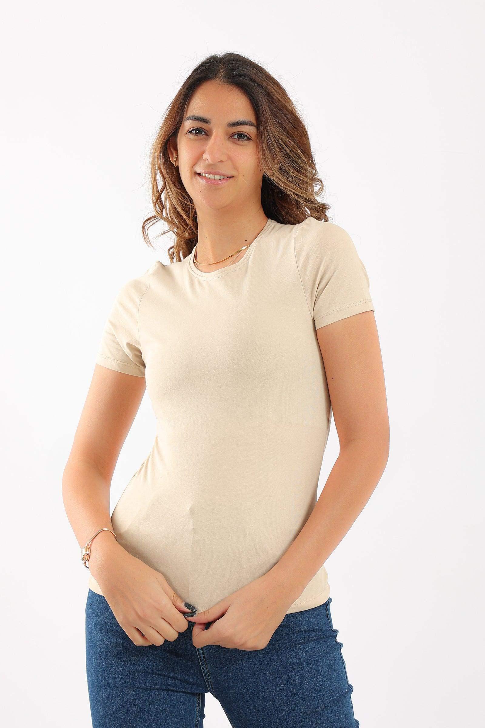 Round Neck Solid Top - Carina - كارينا
