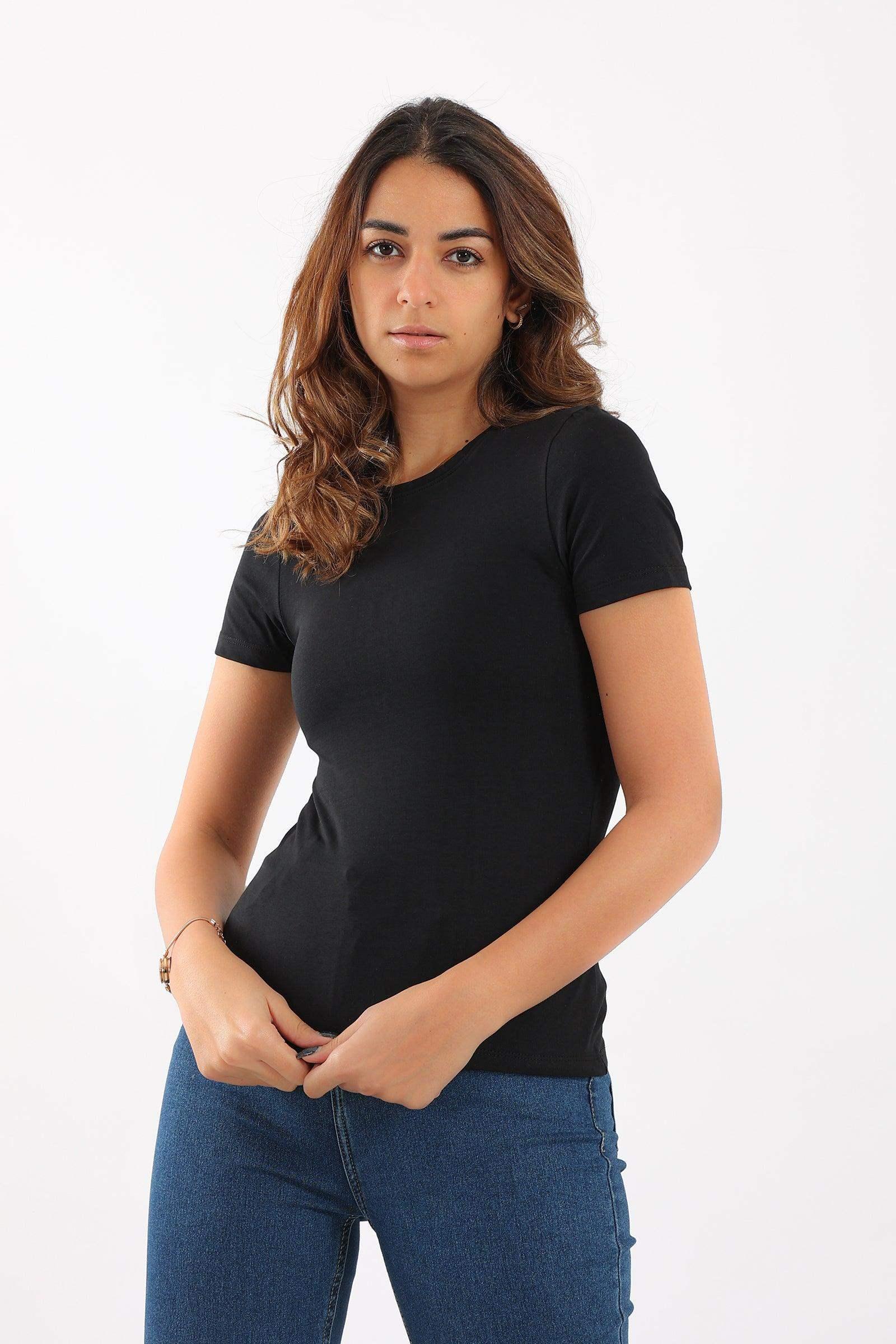 Round Neck Solid Top - Carina - كارينا