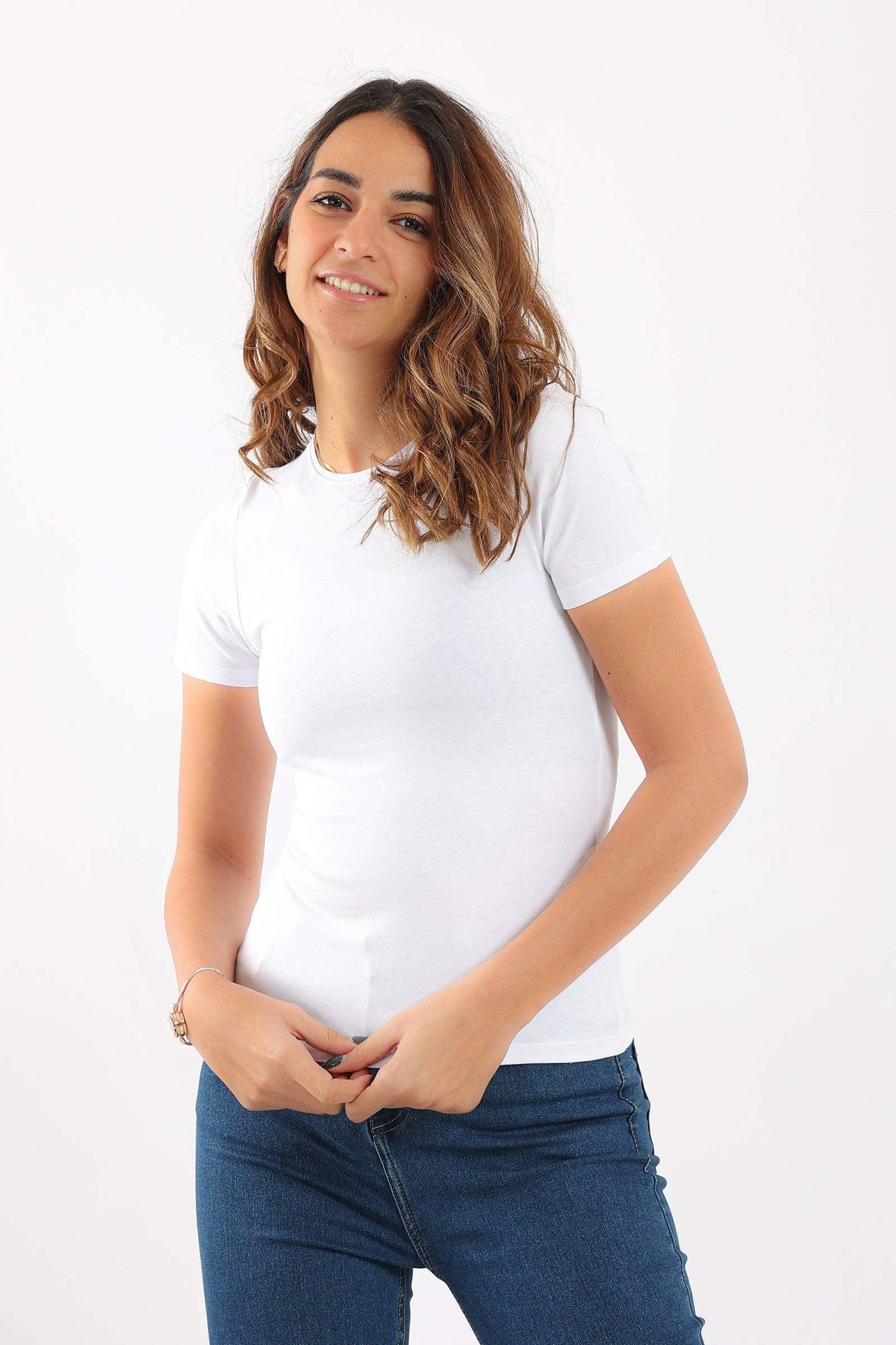 Round Neck Solid Top - Carina - كارينا