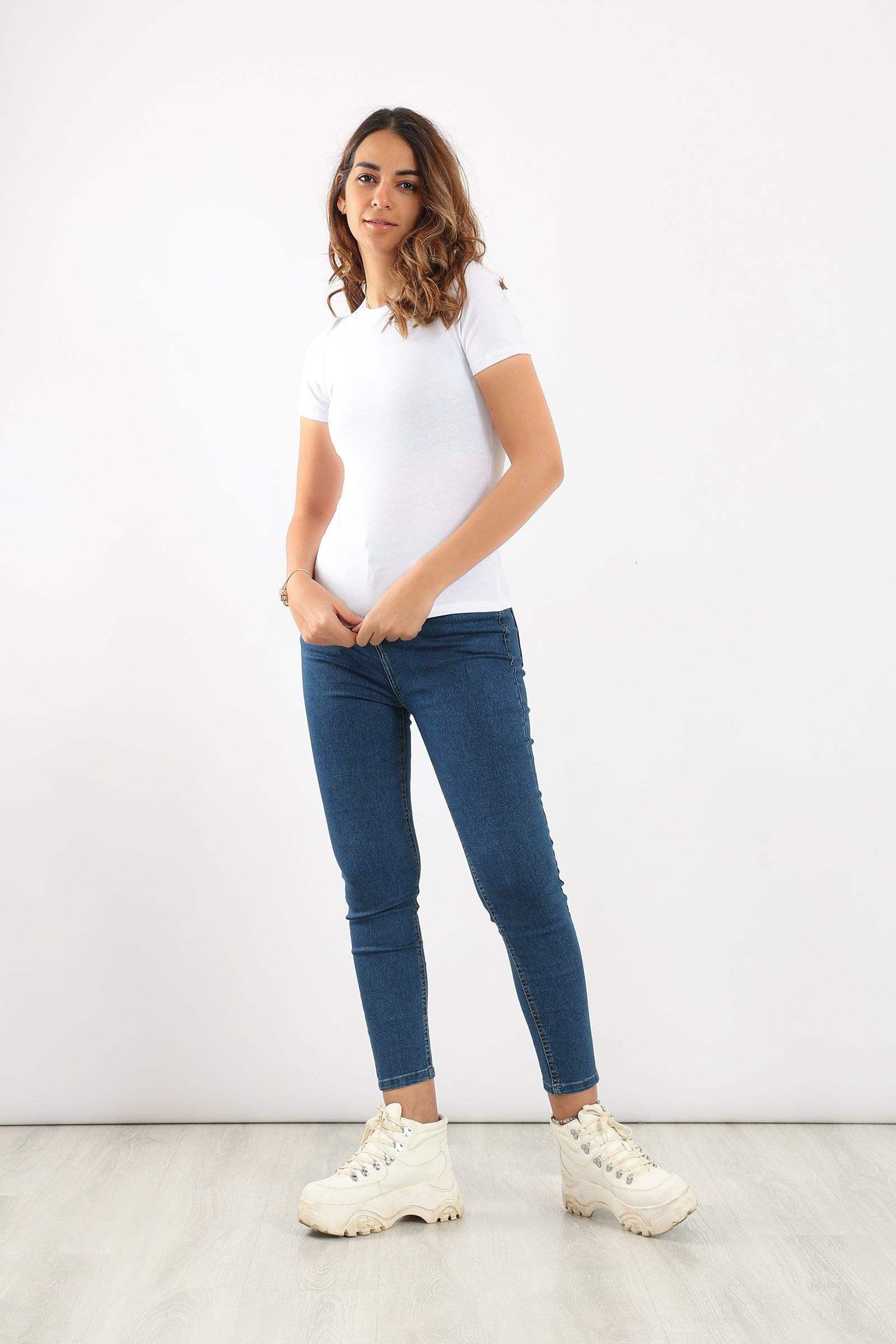Round Neck Solid Top - Carina - كارينا