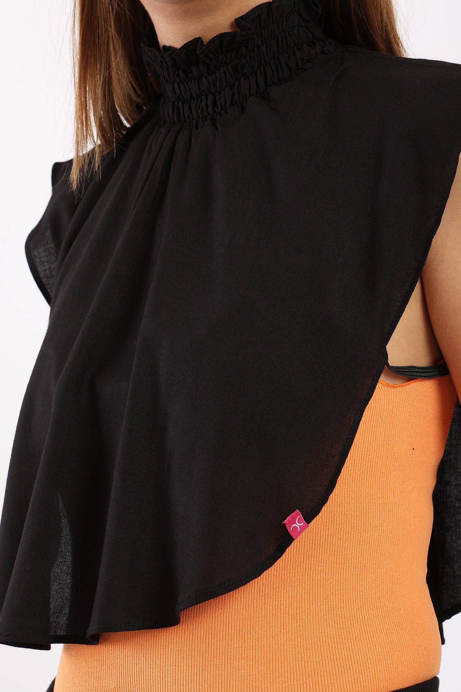 Ruffle Neck Detachable Shirt - Carina - كارينا