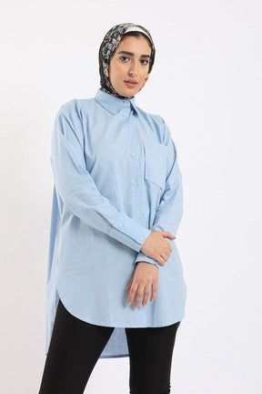 Shirt with Curved Hem - Carina - كارينا