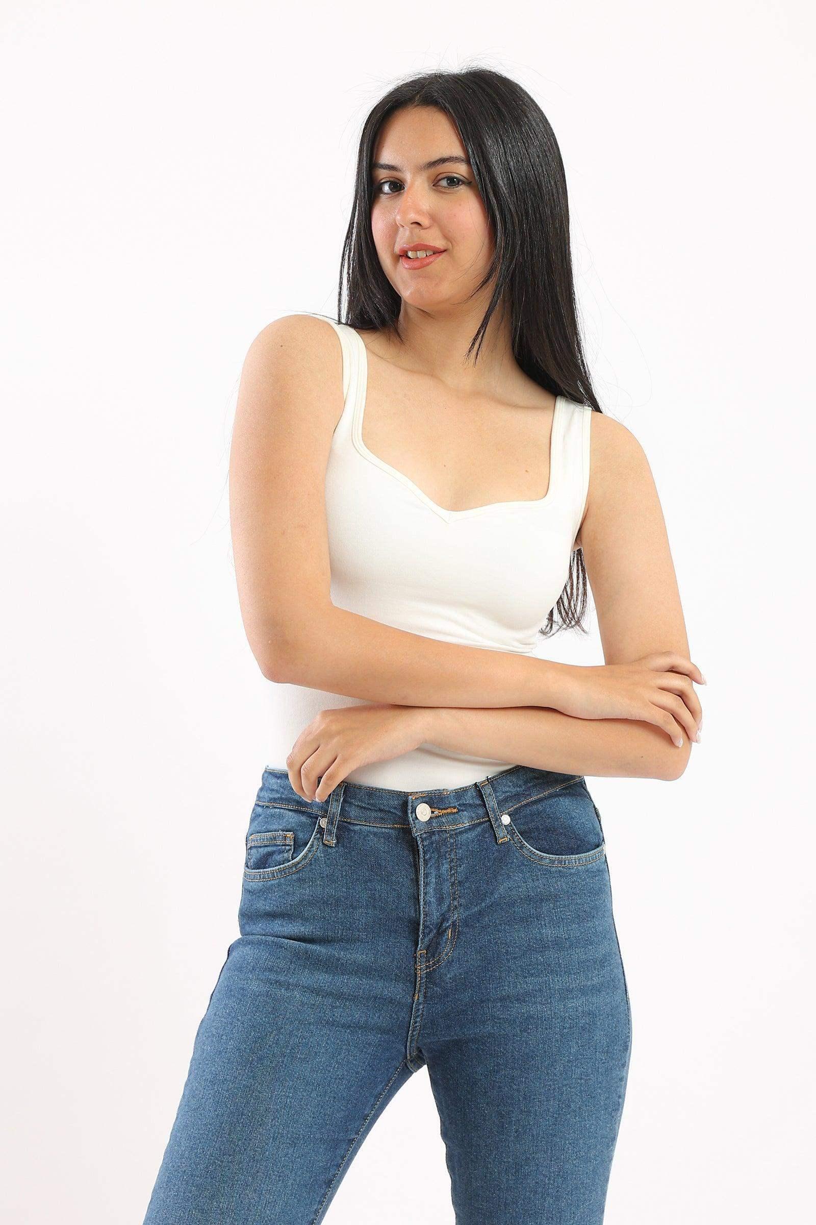 Sweetheart Neck Top - Carina - كارينا