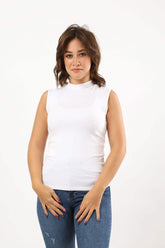 Viscose High Neck Top - Carina - كارينا