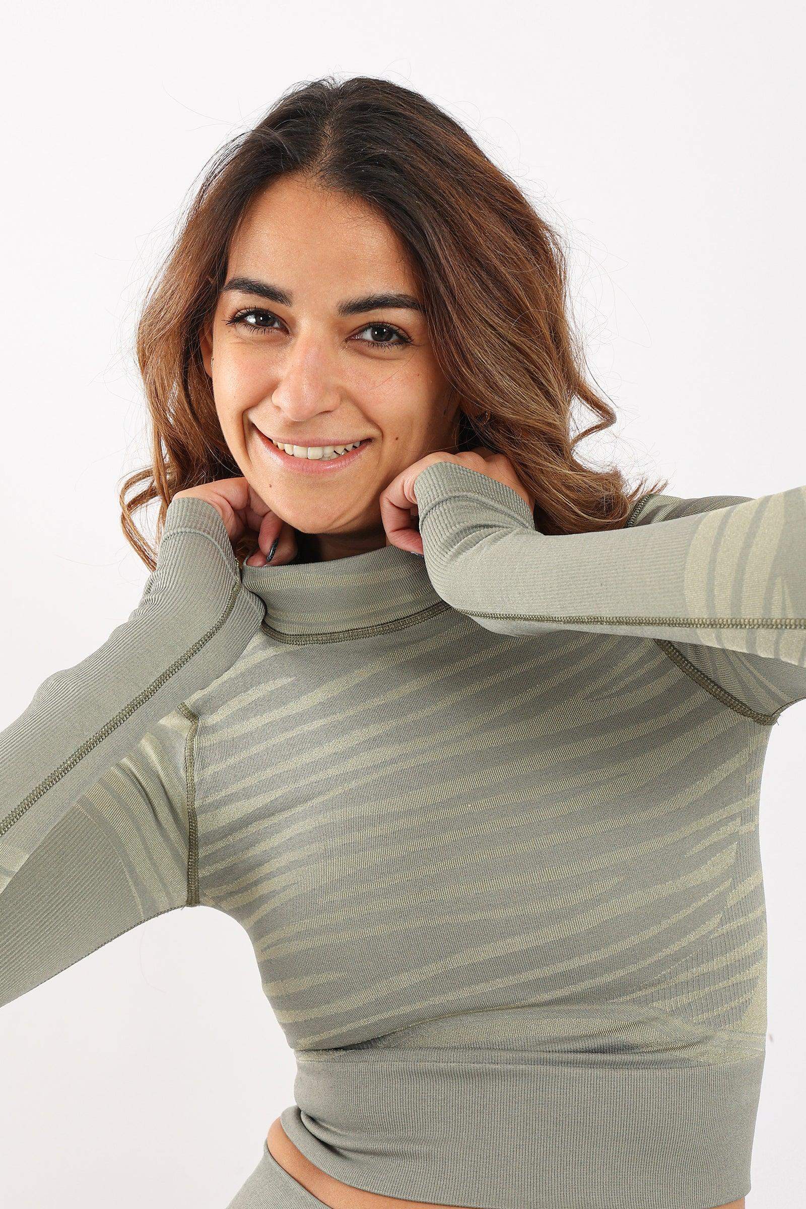 Zebra Print Crop Top - Carina - كارينا