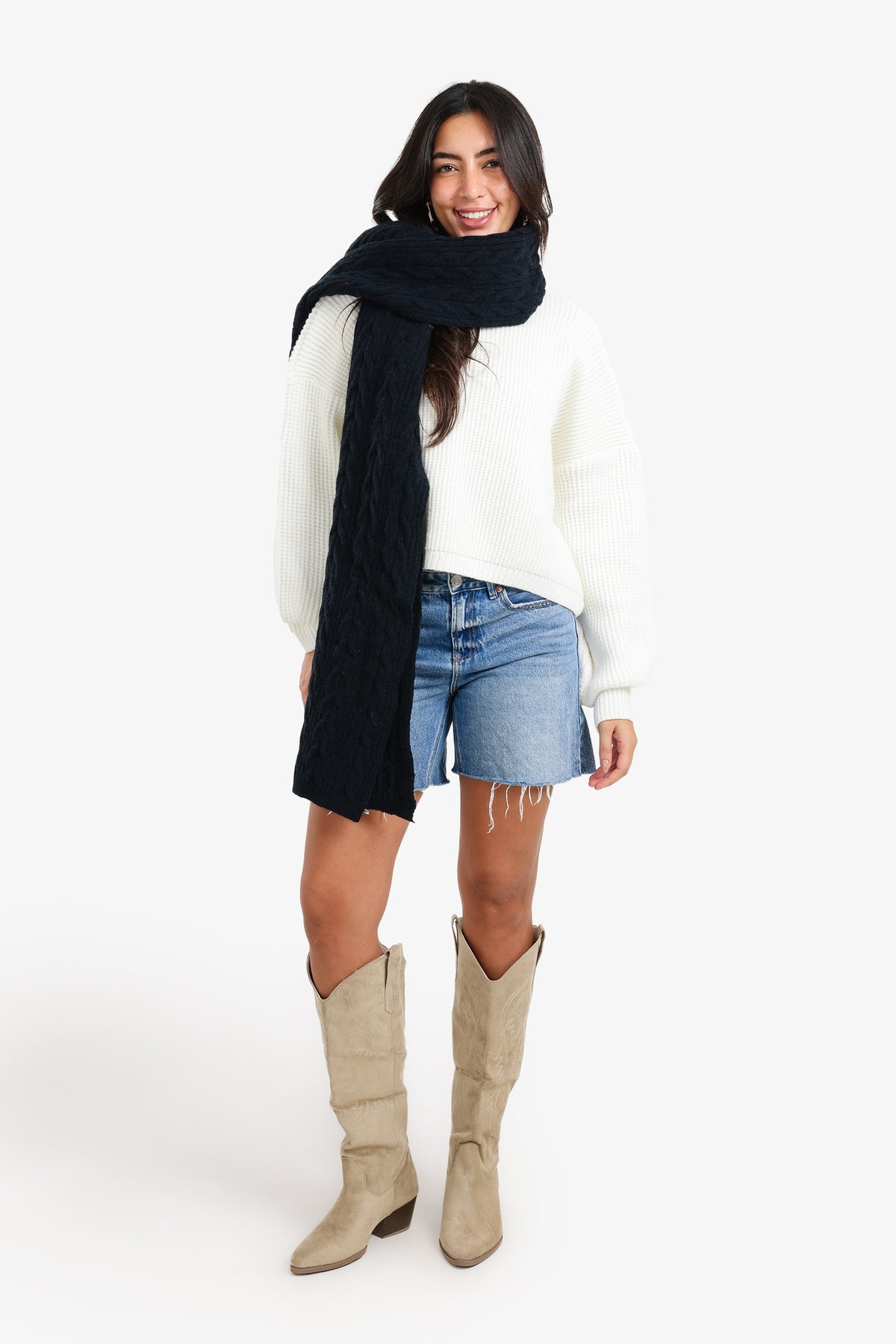 Braided Pattern Scarf