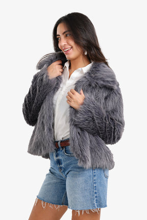 Sherpa Open Neckline Coat