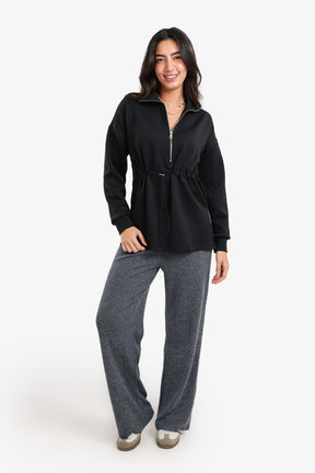 Half Zip-Up Lounge Sweatshirt