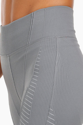 Textured High-Waist Sports Pants