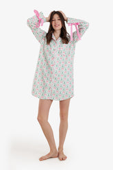 Bow-Sleeve Night Shirt