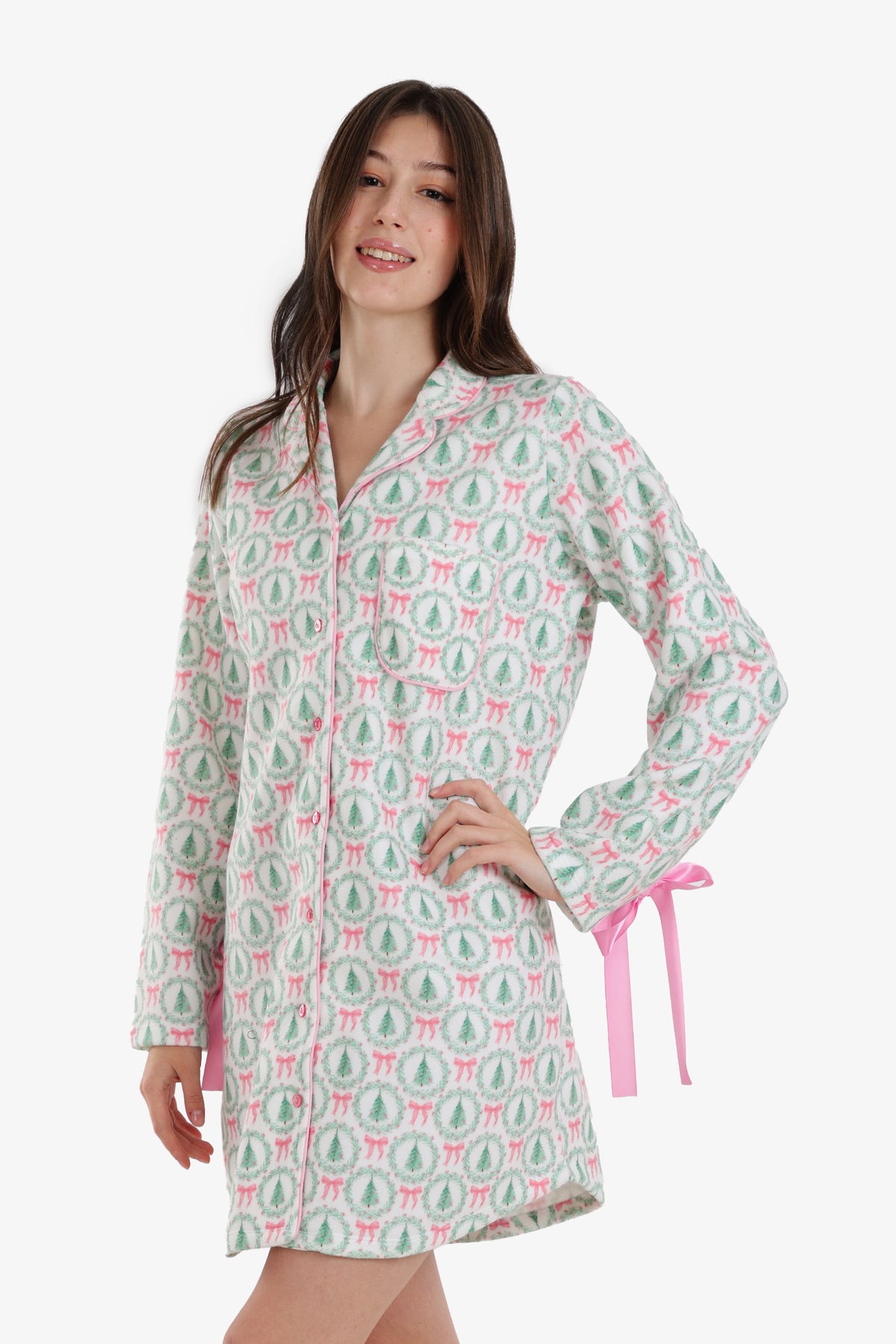 Bow-Sleeve Night Shirt