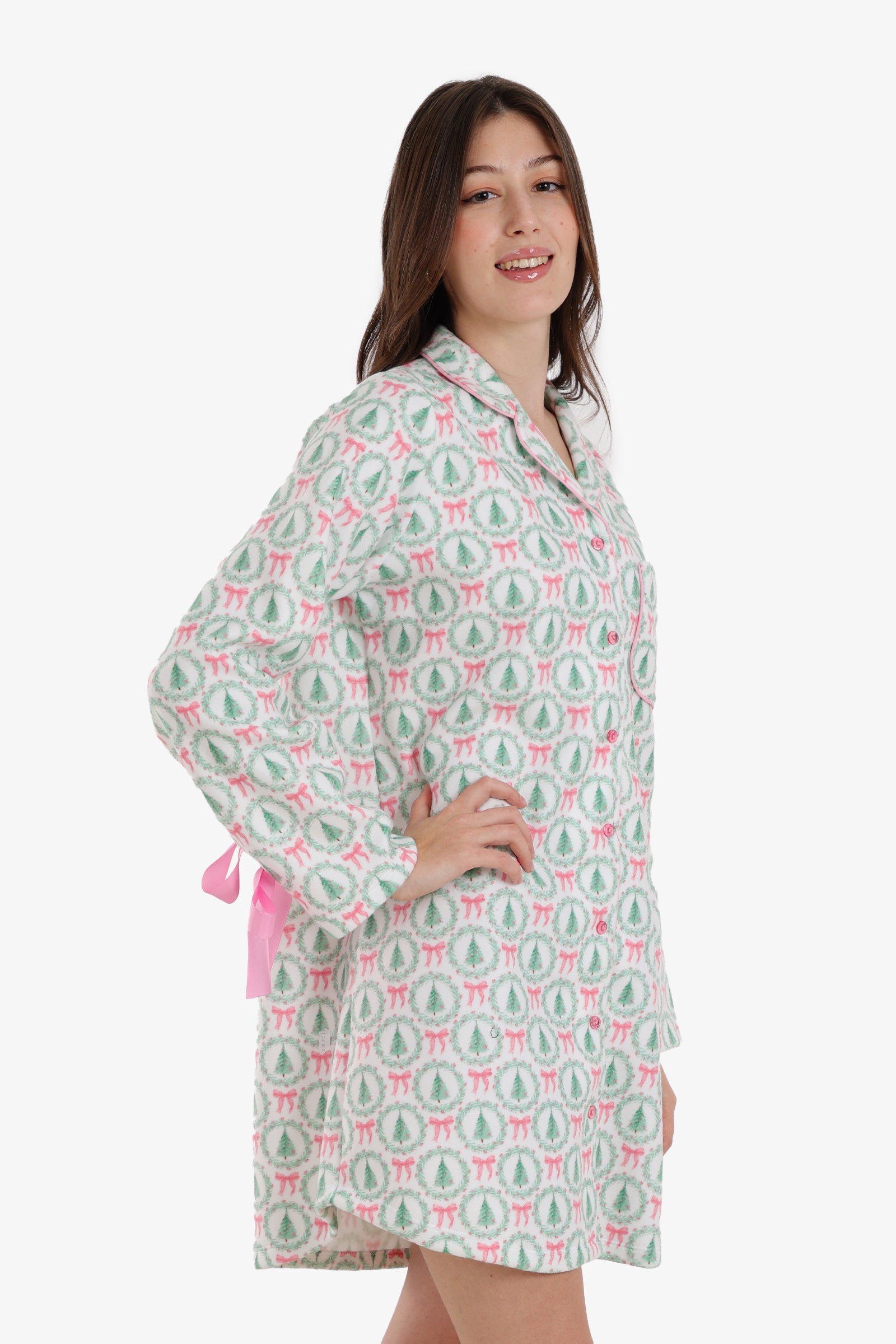 Bow-Sleeve Night Shirt