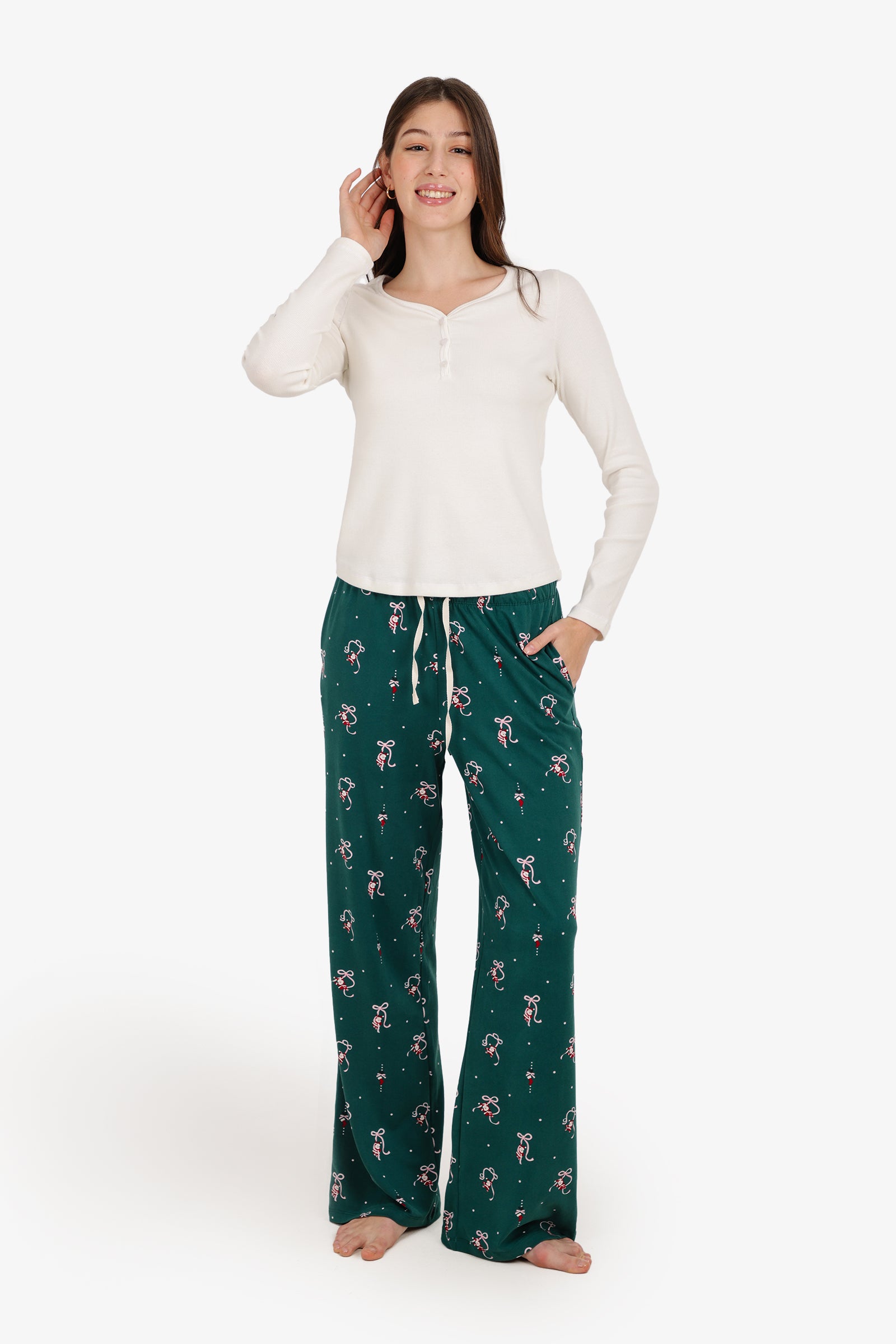 Wide-Neck Pyjama Set