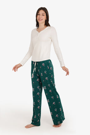 Wide-Neck Pyjama Set