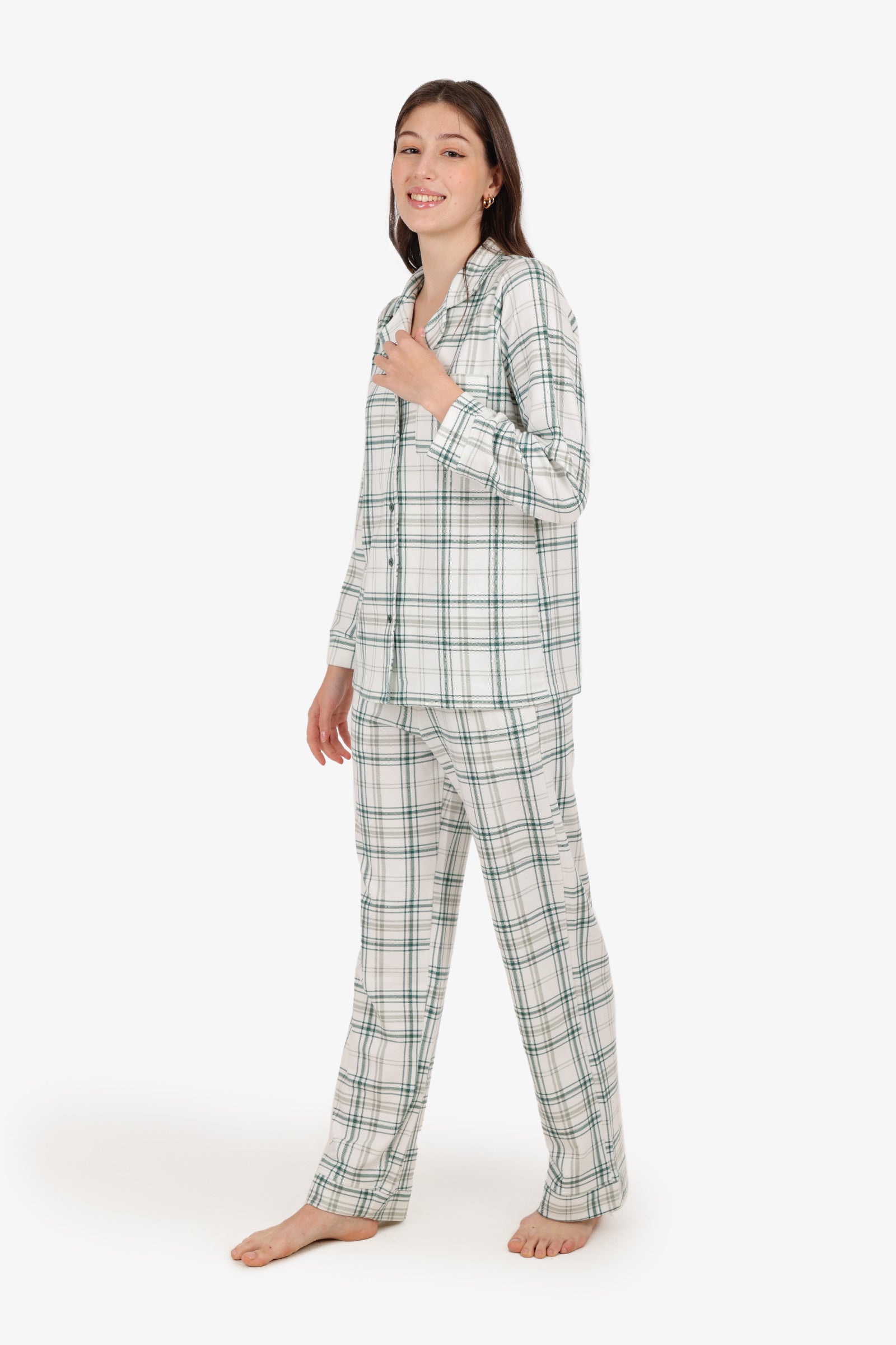 Checked Pattern Pyjama Set