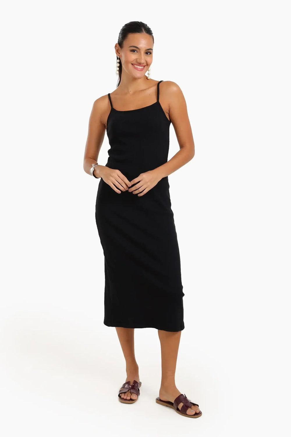 Ribbed Midi Dress