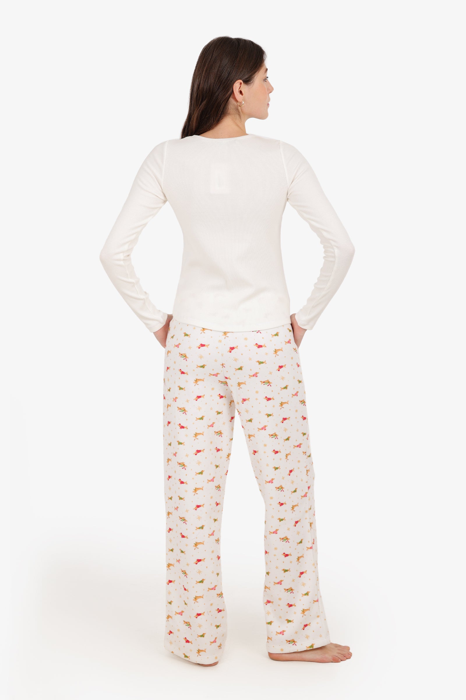 V-Neck Pyjama Set
