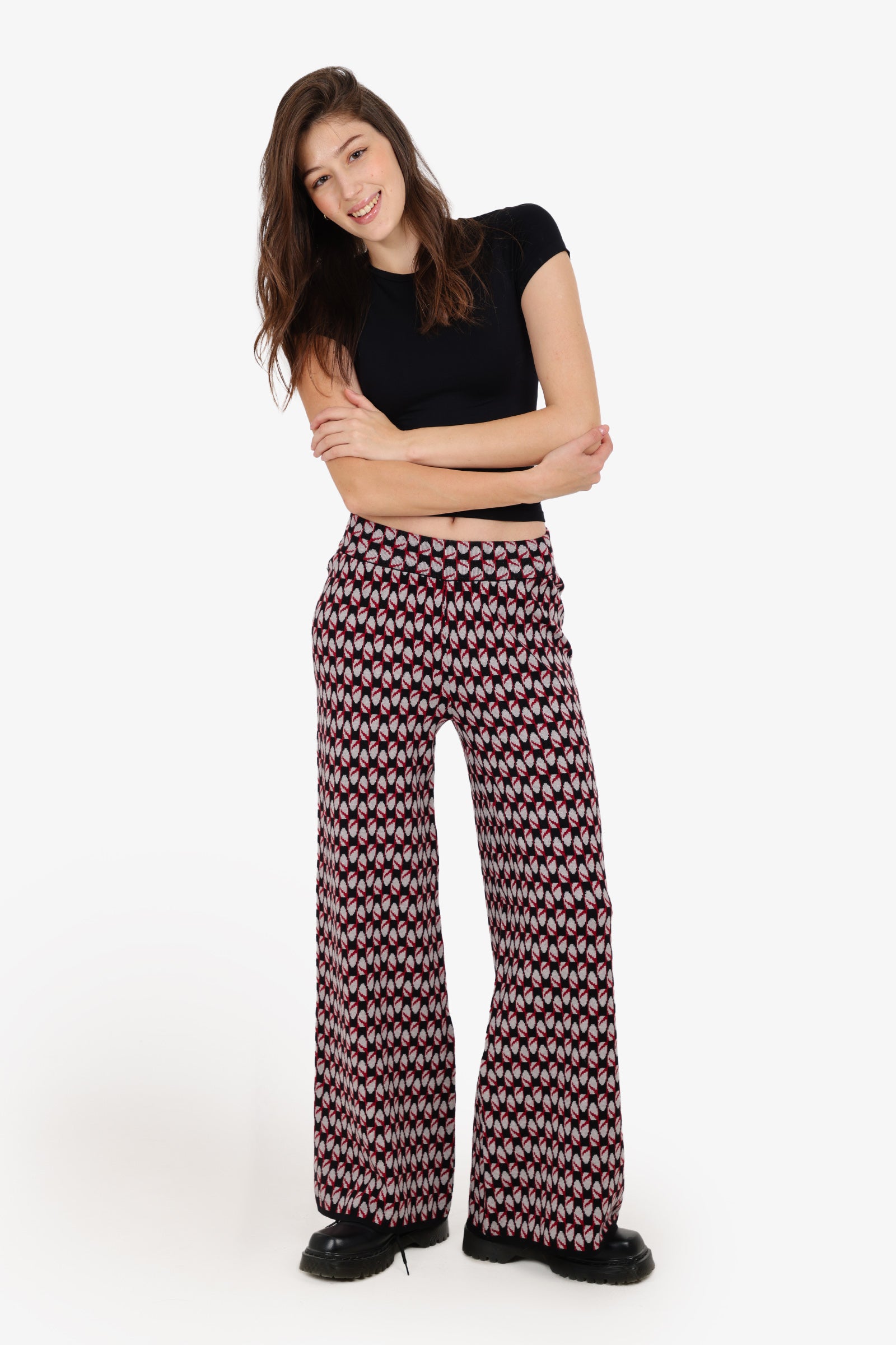 بنطلون مريح بنقشة ذاتية