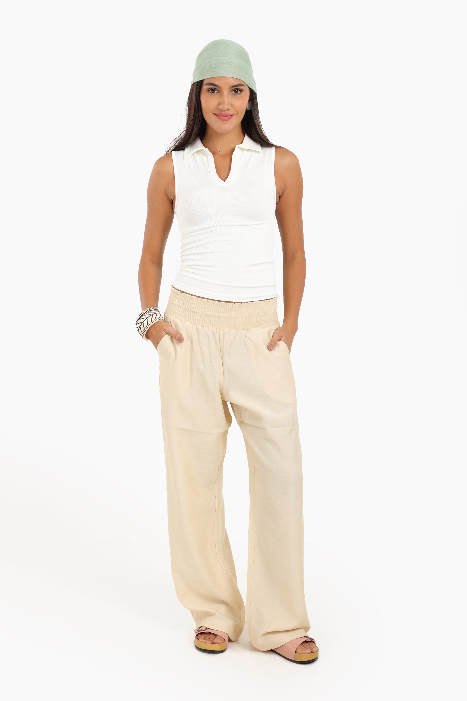 Seamless Polo Collar Top