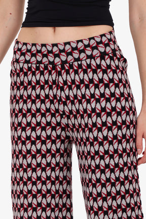 بنطلون مريح بنقشة ذاتية