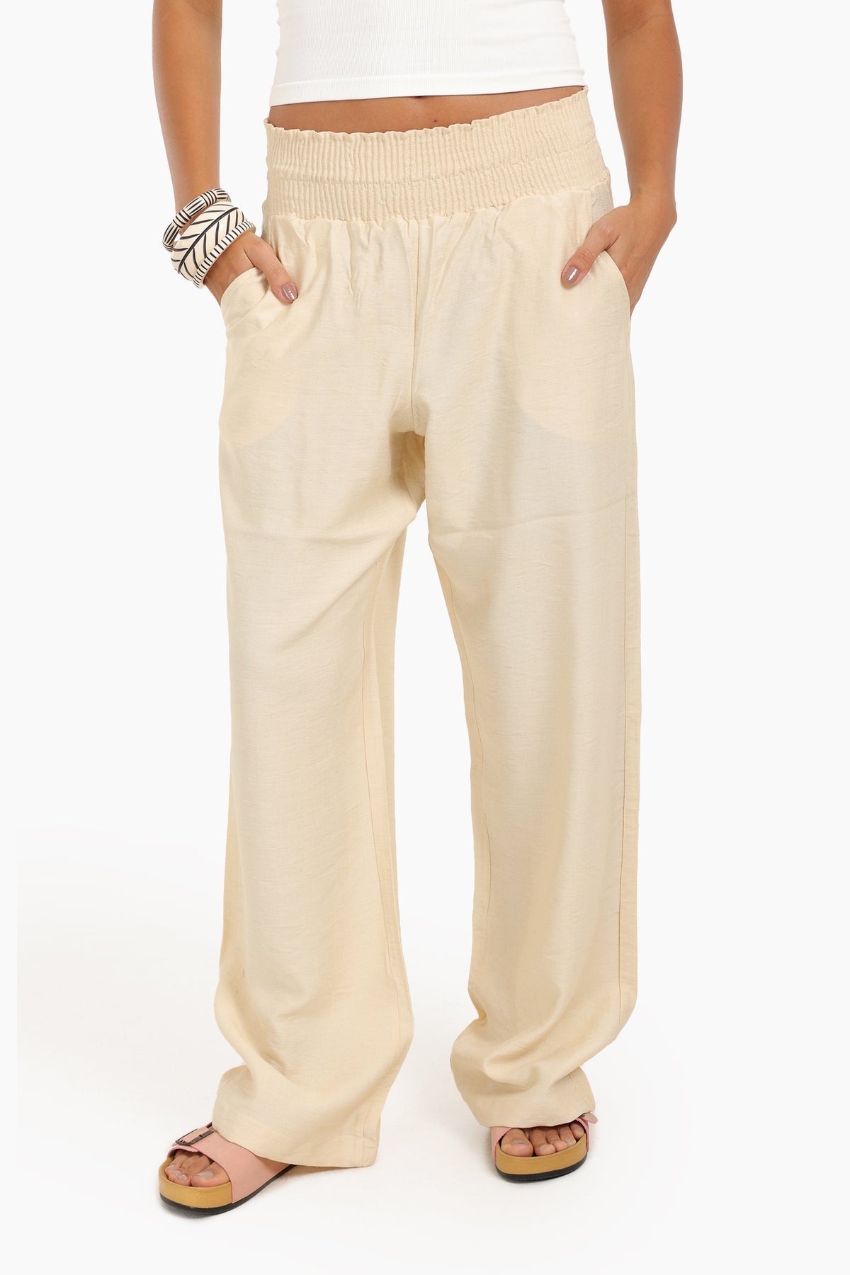 High Wide Waist Beach Pants