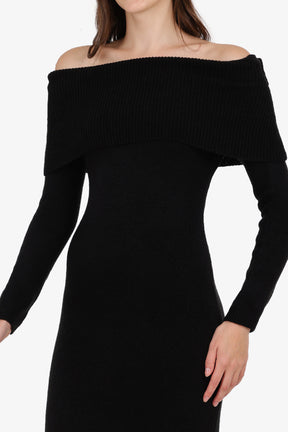Off Shoulder Midi Dress