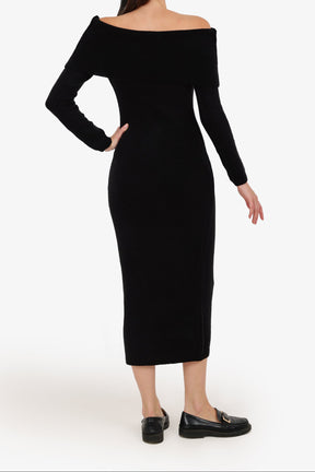 Off Shoulder Midi Dress
