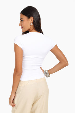 Slim Fit Ribbed Top