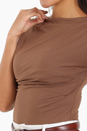 Boat Neck Slim Fit Top