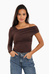 Rushed Off Shoulder Top