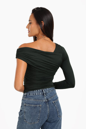 Rushed Off Shoulder Top