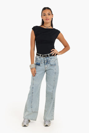 Boat Neck Slim Fit Top