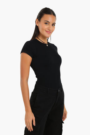 Slim Fit Ribbed Top