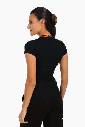 Slim Fit Ribbed Top
