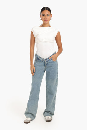 Boat Neck Slim Fit Top