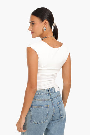 Boat Neck Slim Fit Top
