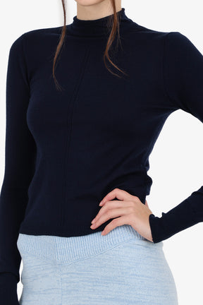 Slim Mock Neck Top