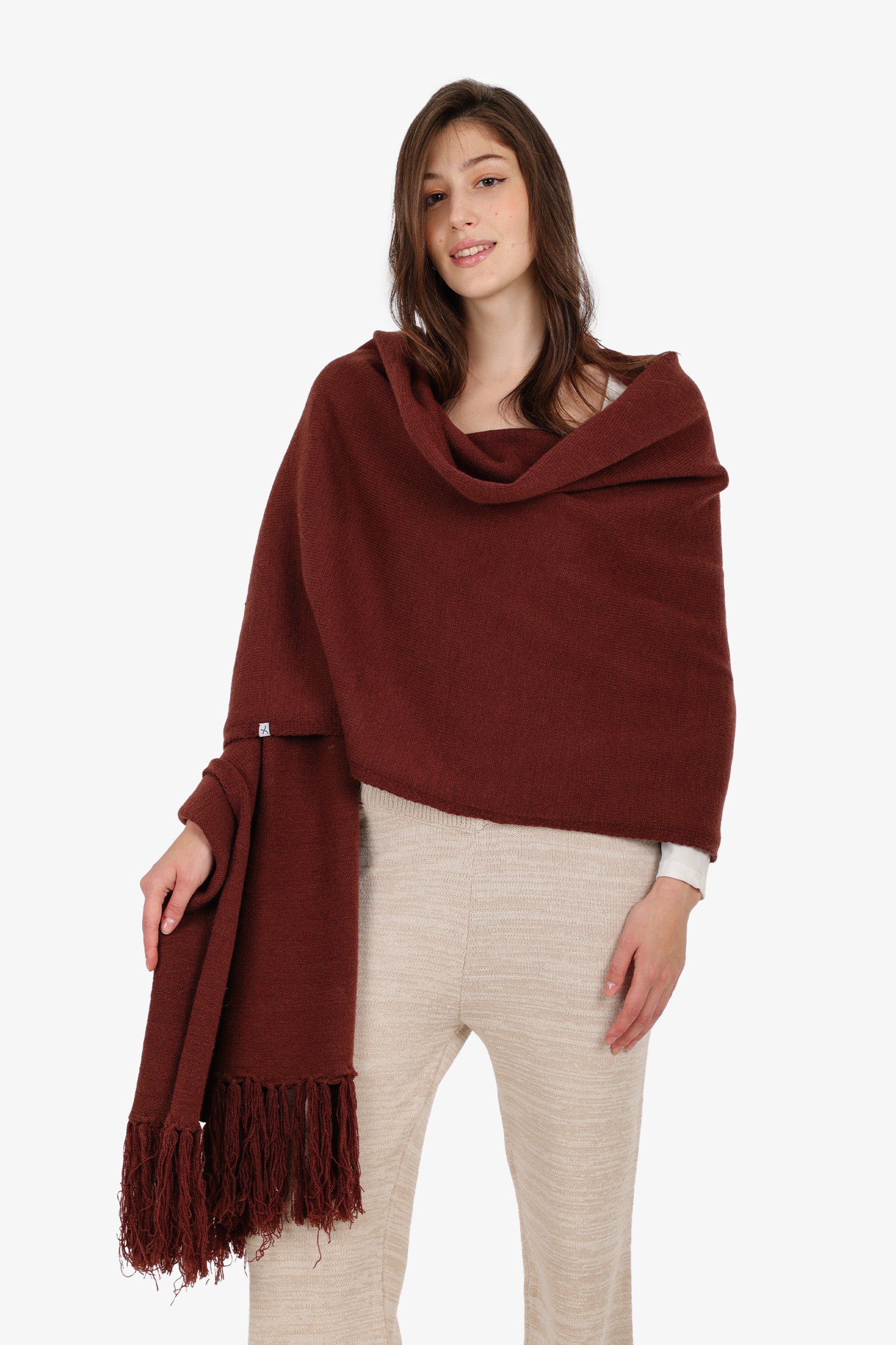 Fringed Rectangular Shawl