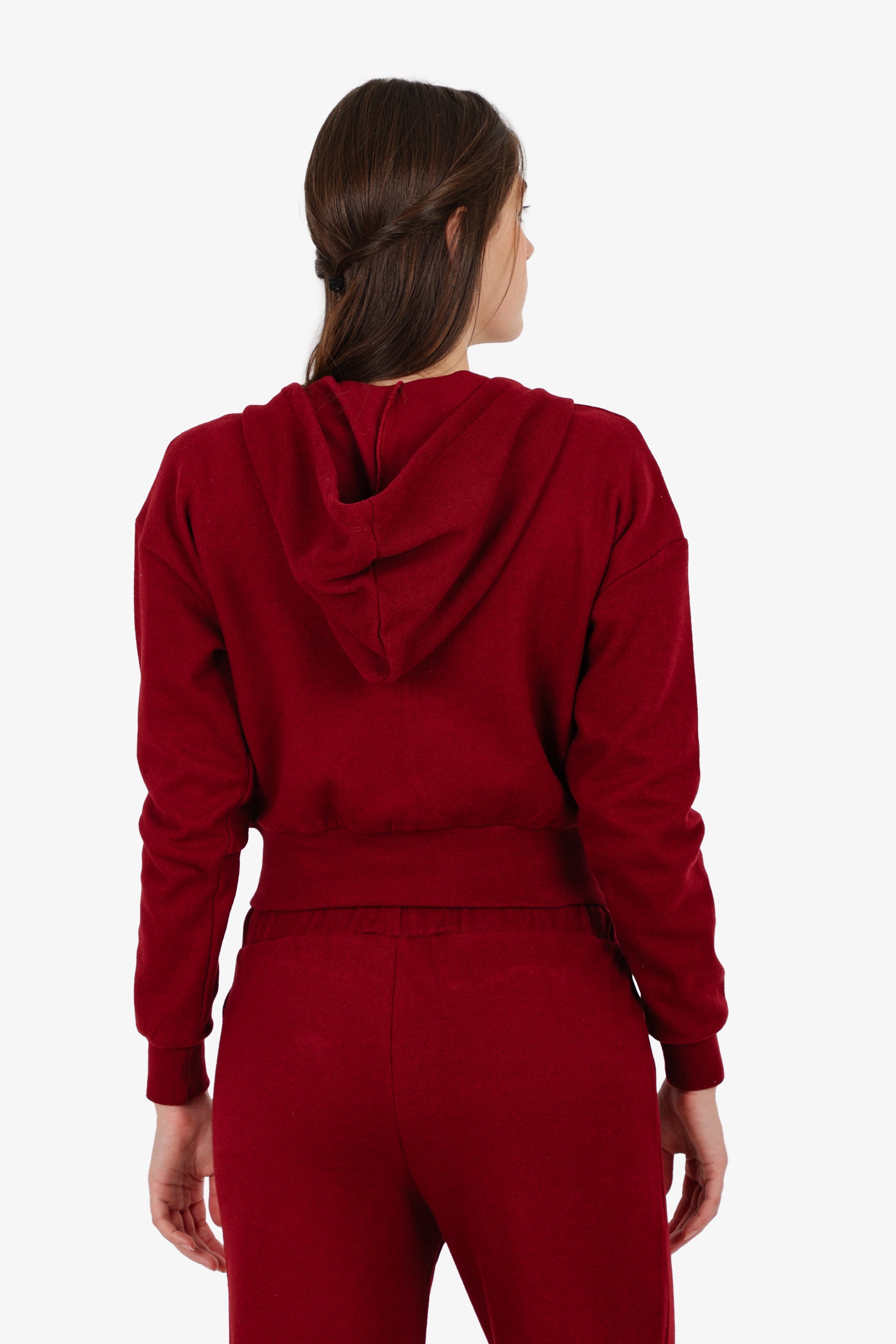 Hooded Ribbed Lounge Sweatshirt